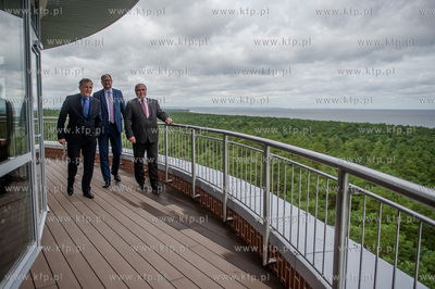 Gdansk. Sobieszewo. Prezentacja zbiornika na wode Kazimierz...