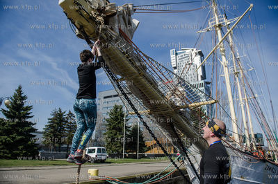 Gdynia. Morderczy trening przygotowujacy do zawodow...