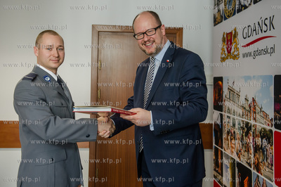 Gdansk. Urzad Miasta. Prezydent Miasta Gdanska Pawel...