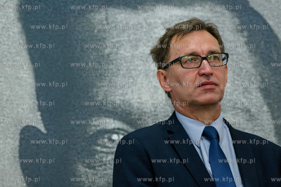 Gdańsk. Historyczna sala BHP. Konferencja prasowa...