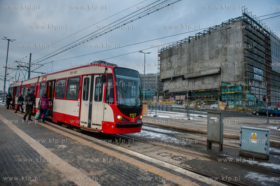Gdańsk. Przystanek tramwajowy Środmieście.
24.01.2018
fot....