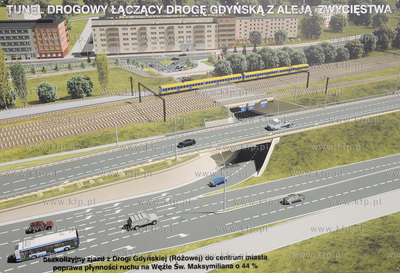 Trwa przebudowa Wezla Sw. Maksyniliana w Gdyni do oddania...