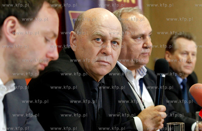 Prezes PZPN Grzegorz Lato w wizyta Szczecinie, gdzie...