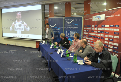 Gdynia. Hotel Nadmorski. Konferencja prasowa turnieju...