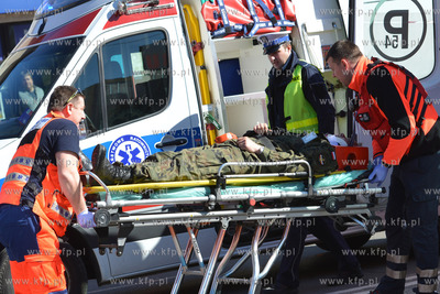 Na skrzyzowaniu ulic 10 Lutego i Swietojanskiej w Gdyni...