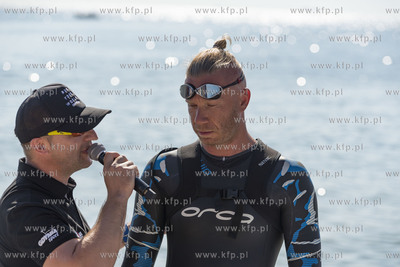 IRONMAN 70.3 Gdynia. Nz. Łukaszem Malaczewskim - trener...