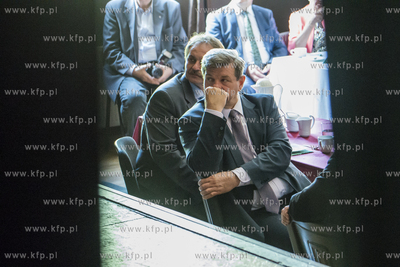 Święto Ludowe w Pelplinie. Nz. Jarosław Kalinowski...