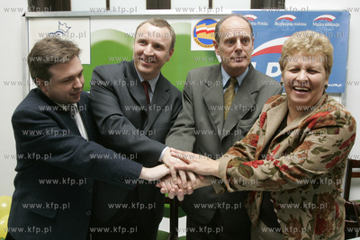 W Gdansku PiS, LPR, PSL i Samoobrona zawiazaly porozumienie...