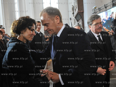 Bazylika Mariacka w Gdansku. Uroczystosci pogrzebowe...