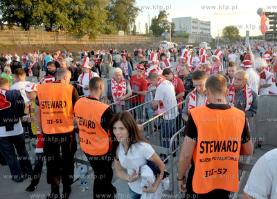 Gdansk. Stadion pilkarski PGE Arena. Mecz towarzyski...