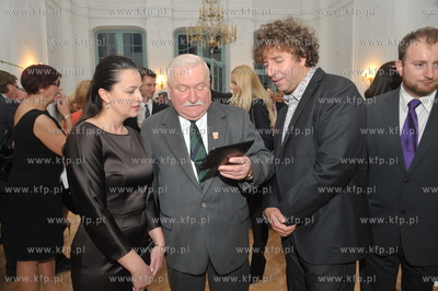 Urodziny Lecha Walesy w Palacu Opatow w Gdansku Oliwie....