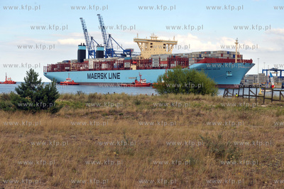 Najwiekszy kontenerowiec swiata Maersk Mc-Kinney Moller...