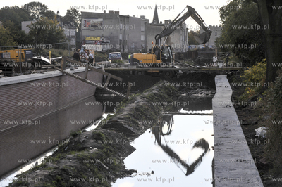 Gdańsk Orunia. Okolice mostu nad kanałem Radunii...