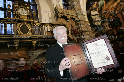 Gdansk. Dwor Artusa. Nadanie honorowego obywatelstwa...