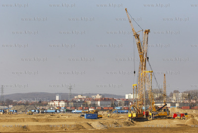 Gdansk Letnica. Budowa stadionu pilkarskiego.
15.04.2009
fot....