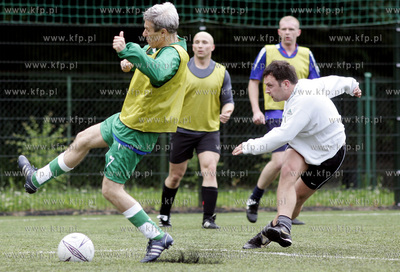 Sopot. Pilka nozna. Spotkanie towarzyskie druzyn Urzedu...