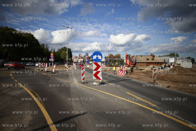 Sopot/Gdansk. Budowa Drogi Zielonej laczacej Al Niepodleglosci/Grunwaldzka...