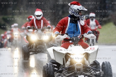 Gdansk Zaspa. Motocyklowa Parada Mikolajow. Jest to...