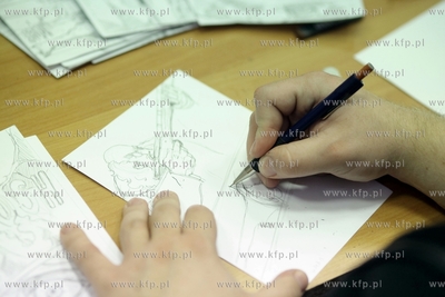 Gdansk. American Corner w budynku glownym WiMBP. Calodobowa...