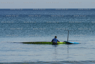 Plaża w Sopocie.13.02.2022 / fot. Anna Rezulak / KFP