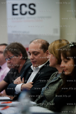 Gdansk. Hotel Wolne Miasto. Konferencja prasowa Europejskiego...