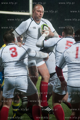 Gdynia. Narodowy Stadion Rugby. Mecz rugby dywizji...