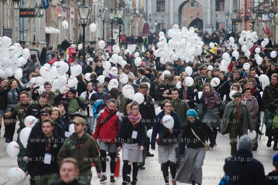 Gdansk. Ul. Dluga. Ogolnopolski Zjazd Zwiazku Harcerstwa...