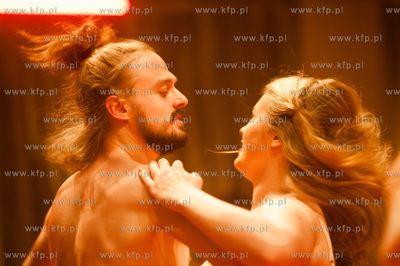 Gdansk. Teatr Wybrzeze. Scena Malarnia. Proba medialna...