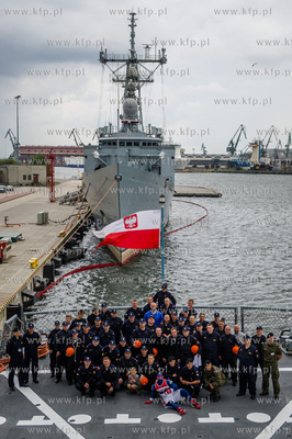Koszykarz Marcin Gortat odwiedza Port Wojenny w Gdyni...