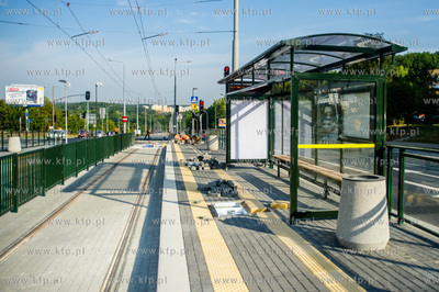 Gdansk. Ostatnie dni budowy linii tramwajowej na Morene....