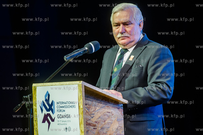 Gdansk. Europejskie Centrum Solidarnosci. Wystapienie...