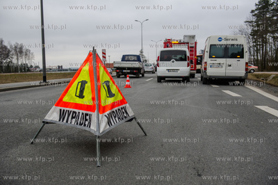 Gdansk. Wypadek drogowy na ulicy Slowackiego w poblizu...