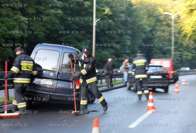 Poranny wypadek na ulicy Slowackiego w Gdansku. Nz....