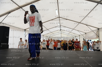 Gdansk. Plac Zebran Ludowych. Festiwal MTV Gdansk Dzwiga...