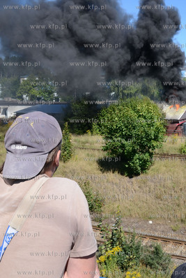 Pozar w Gdyni Grabowku. 26.08.2013 fot. Andrzej J....