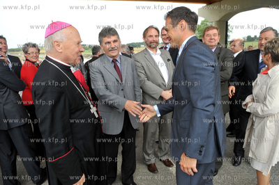 Gdansk. Obwodnica Trojmiasta. Wmurowania kamienia wegielnego...