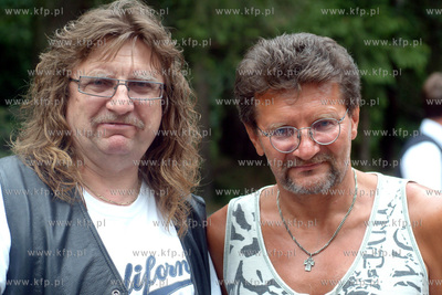 Festiwal Piosenki w Sopocie. Andrzej (po lewej) i Jacek...