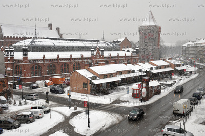 Gdansk, ul. Podwale Staromiejskie. Hala Targowa.  21.01.2016...