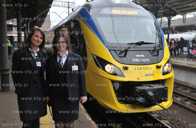 Gdansk, Dworzec Glowny PKP. Inauguracyjny, pierwszy...