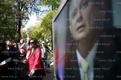 Sopot. Park im Marii i Lecha Kaczynskich. Wystawa pt....