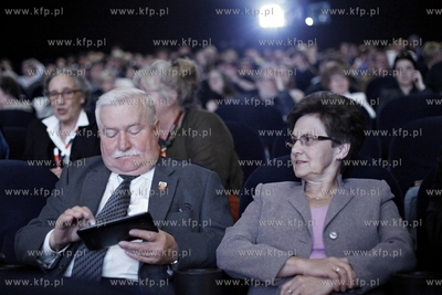 37 Gdynia Film Festival. Nz Lech Walesa z zona Danuta...