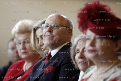 Gdansk. Ratusz Glownomiejski. Uroczystosc wreczenia...