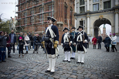 Gdańsk. Plac między Złotą Bramąi Katownią. Historyczna...