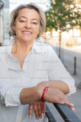 Gdańsk, ul. Wajdeloty. Jolanta Banach prezeska Stowarzyszenia...