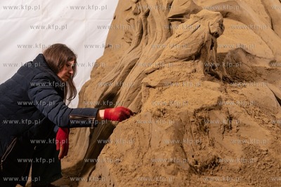 Wigilia Oliwska i prezentacja piaskowej szopki. 18.12.2020...