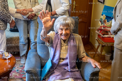 Przyjęcie z okazji 103. urodzin pani Krystyny Ramułt...