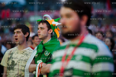 Gdansk. Fanzone - Strefa Kibica na Placu Zebran Ludowych....