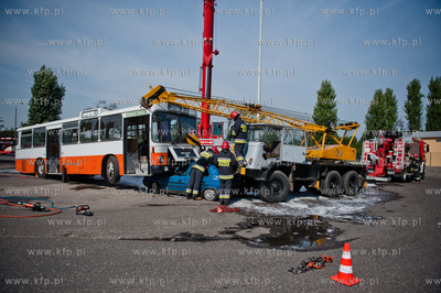 Gdansk. Teren bazy autobusowej ZKM przy ul. Hallera....
