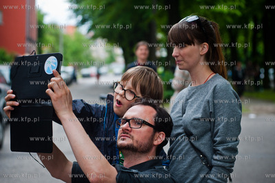 Gdansk. Placyk przy ul. Stajennej. Otwarcie wystawy...