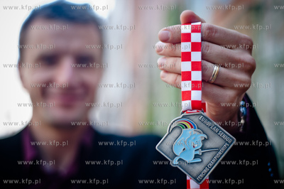 Gdansk. Florecista Radoslaw Glonek, zdobywca srebrnego...